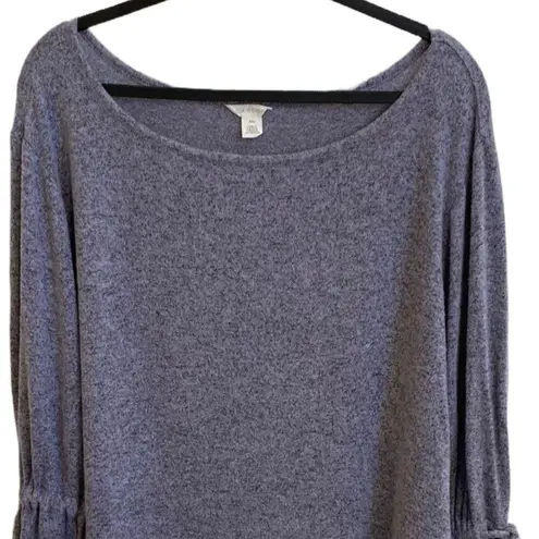 Caslon ππ©Ά Soft Knit Boho Long Pullover Sweater, Long Bell Sleeves With Ties, XXL