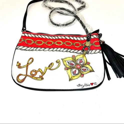 Brighton  Glitter & Go Love Crossbody Bag Pouch NWOT