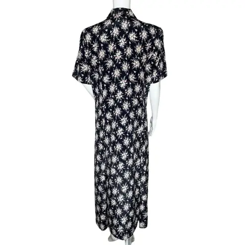 Leslie Fay Dress Women 14 Black Pink Sheath Office Career Wedding Guest Vintage