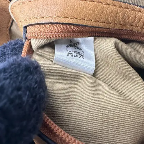 MCM Cognac Visetos leather crossbody or shoulder bag