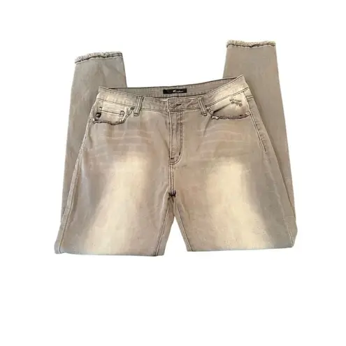 KanCan Los Angeles Women's Skinny Jeans Size 12 Grey Light Wash Denim Gray