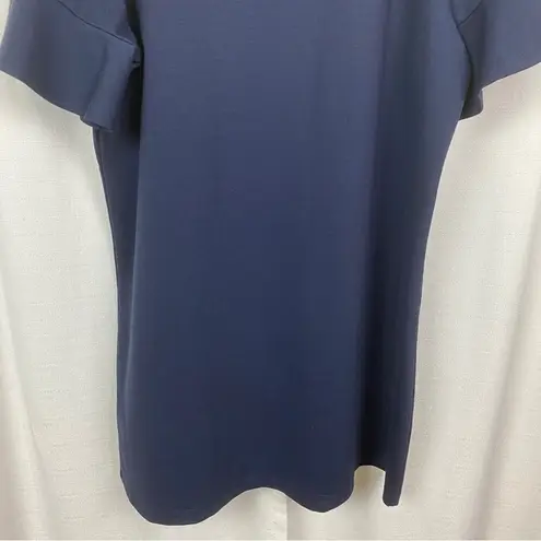 Draper James Navy Blue Short Bell Sleeve Ponte Knit Shift Dress Sz.XXL