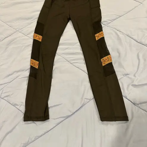 Crazy Train Buckstitch Barbell Legging Small