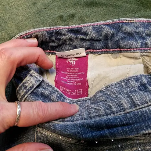 Vigoss  Denim Mini Skirt Embellished 5/6 28 thumbnail 5