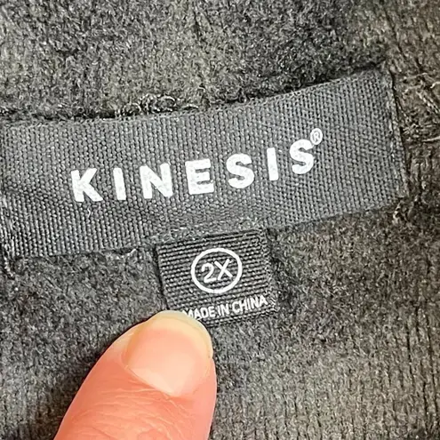 Kinesis Black Turtleneck Front Pocket Thumb Hole Wrist Soft Inside Lining 2X - Image 8