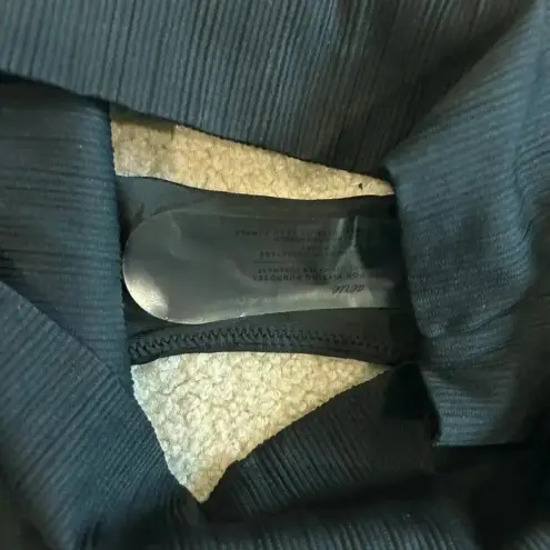 Aerie NWT  Black Ribbed Pocket High Waisted Cheeky Bikini Bottom Swim Size XS