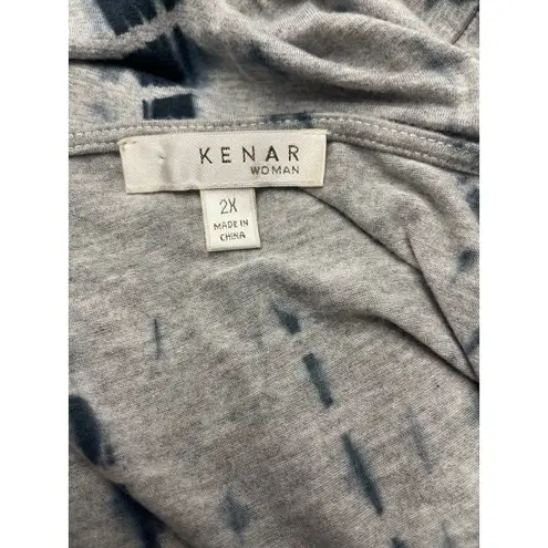 Kenar  Sleeveless Top Size 2X Light Gray/Blue - Image 4