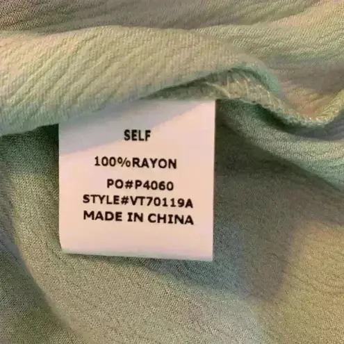 Vine & Love peasant style top with tassel ties size m, boho, festival, concert