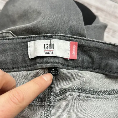 CAbi  skinny moto jeans size 4