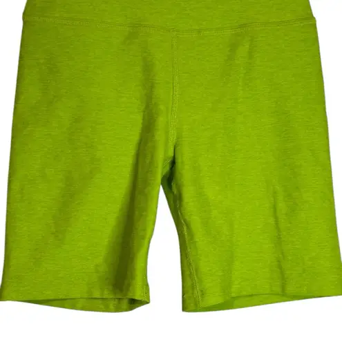 Beyond Yoga Spacedye High Waisted Biker Gym Short Matcha Lime Green Size XS