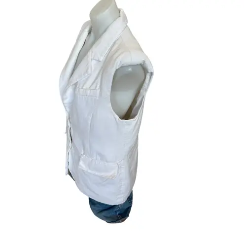 Endless Rose White Linen Blazer Vest SMALL Boxy Oversized Career Suiting $130