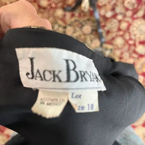 Elegant JEWELED VINTAGE Black and Gold Women's Jacket PLUS SIZE Size 18