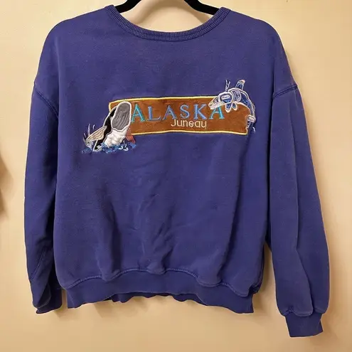 Vintage Alaska Womans Crewneck Sweatshirt Size M