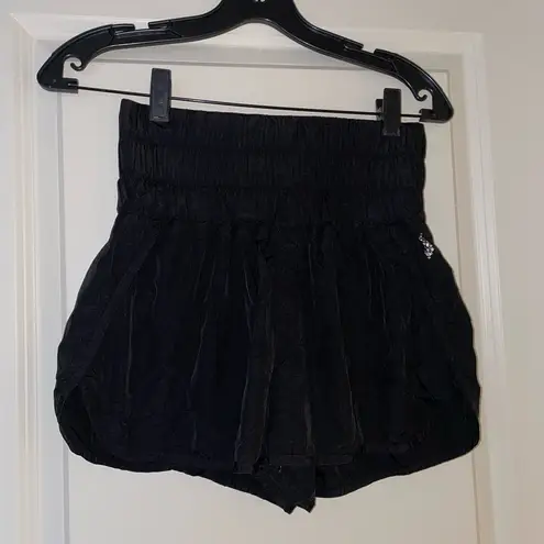 FP Movement Black Athletic Shorts with Dolphin Hem