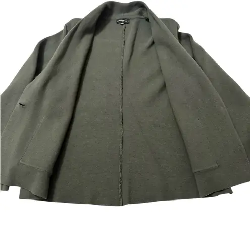 Summersalt Knit Blazer Olive Green Organic Cotton Size L