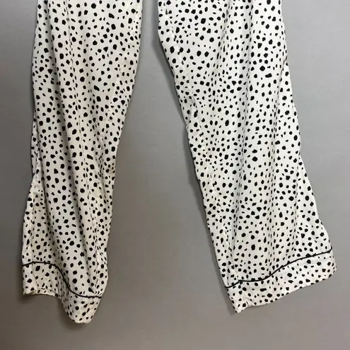 Isaac Mizrahi Pajamas Dots Cruella De Vil Halloween Costume Dalmatian Spots Med