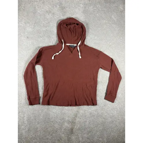 Free Fly Women's Bamboo Waffle Hoodie Size Small Some Spots Shown Orange