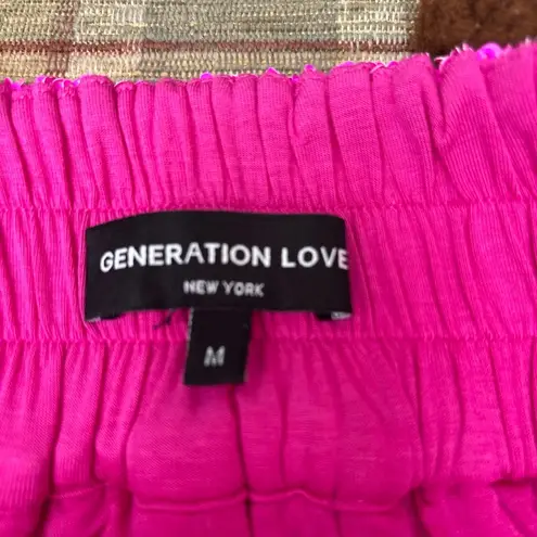 Generation Love High Waist Pink Sequin Shorts