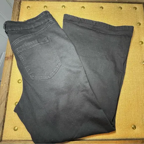 All Worthy by Hunter McGrady Black Flare Women’s Jeans Size 14P