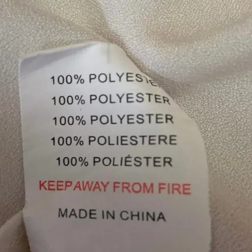 Glamorous White Button Down Lace Crochet Trim 3/4 Sleeve Midi Shirt Dress Sz 12