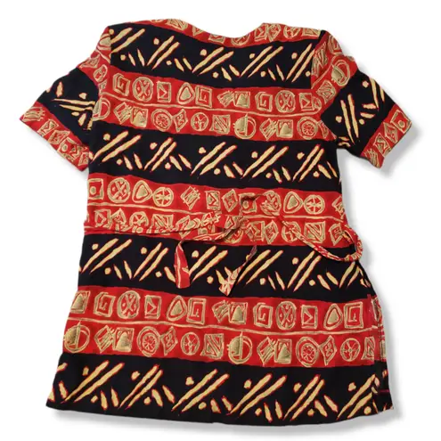 Kathie Lee Top Size 16 Vintage Blouse Button Up Padded Shoulder Pads Back Tie Women's Vintage Top