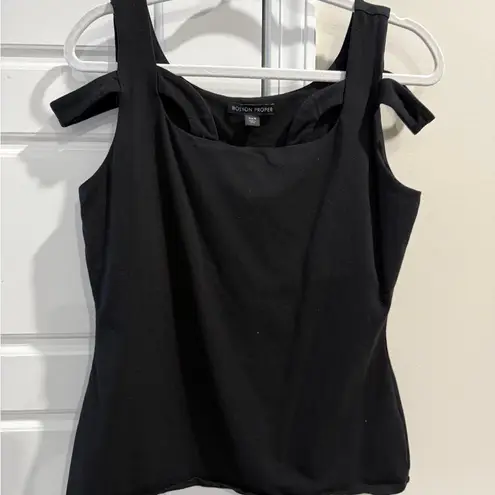 Boston Proper Sexy Cut Out Detail Tank Square Neckline Medium