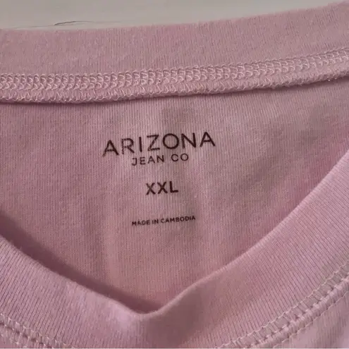 Arizona Jeans ARIZONA Women’s Pink Strawberry “Sweet” Short Sleeve Crop Top