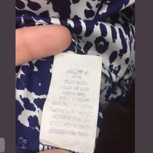 Trendy Angel Blue Top Small White