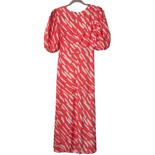 NWT Commense Orange Red White Stripe Cutout MidiDress Size Small SOLD OUT