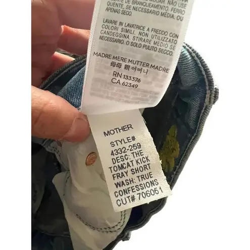 MOTHER x Carolyn Murphy Cheeky Tomcat Short Shorts Size 30 Blue