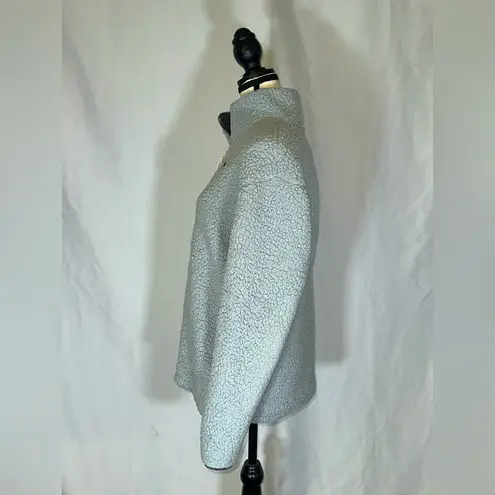 PINK Victoria's Secret Sherpa 1/4 Zip Pull Over Long Sleeve Size Sm Gray