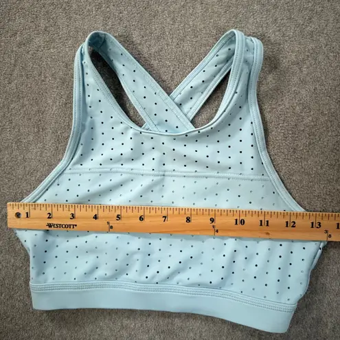 Buff Bunny Collection Cutout Crossover Back Sports Bra Women's X-Small Blue Gym
