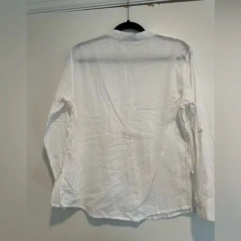 Tantrums Women White Tunic Gauze embroidery. Cottagecore Peasant Blouse