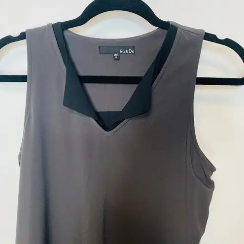 Ro & De Gray Black Sleeveless Dress or Tunic Top Sz XS