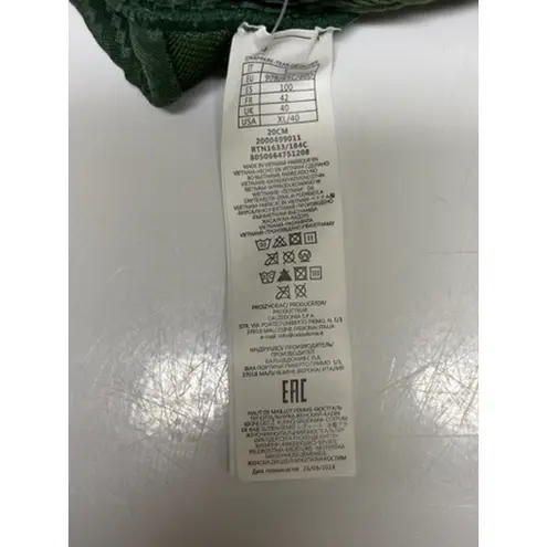 Cobey by Calzedonia Amelia Green Textured Bikini Top NEW XL Palm Green