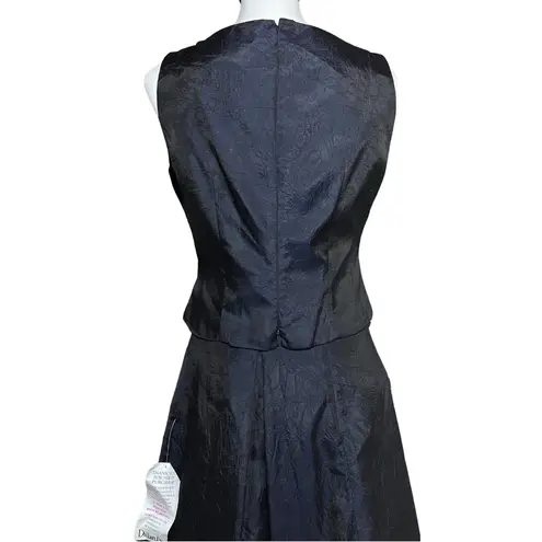 Vintage NWT 90s Y2K Navy Blue A Line Prom Dress Sequin Daisies. XS/S. Whimisgoth