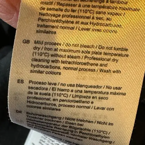 Maje Pants Women Small Black Lightweight Elastic Waist Wide Leg Cropped Trouser