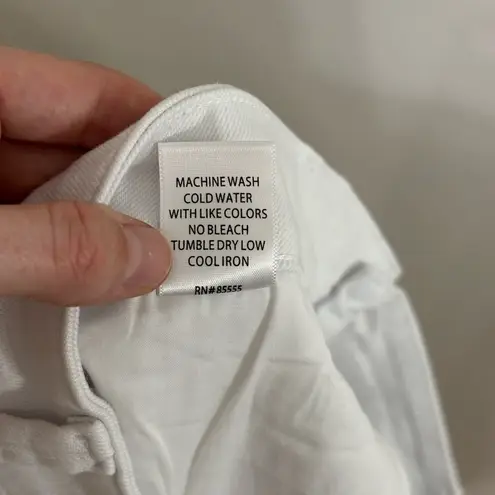 Pistola NWT James High Rise Cuff Denim Shorts in Eco White - Size 20W