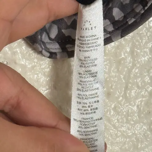 Varley Let's Move Harris Sports Bra grey & black size Large