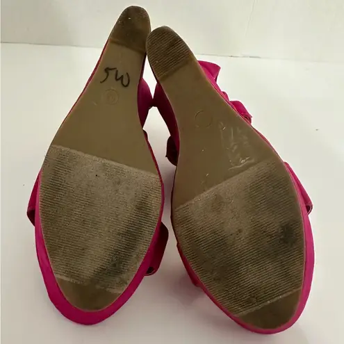 City Snappers Studded Platform Wedges Size 8.5 Spiked Heels Zip Back Rocker Y2K