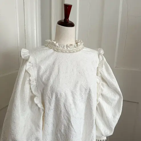 Sister Jane White Baroque Dress Size M