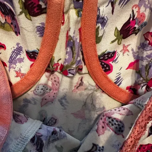 Pinkalicous Floral Cami Crop Top Corset Y2K Fairy Coquette Festival Size Small Pink