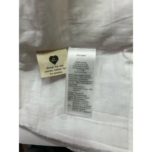 Madewell  Wendy Poplin Crop Tube Top in White. Size 4. NWOT - Image 8