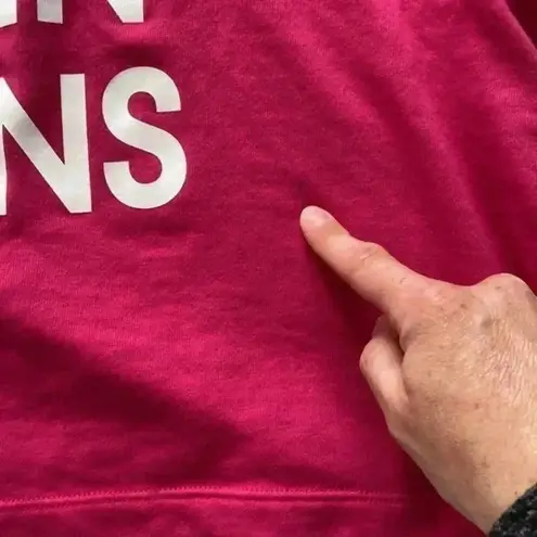 Calvin Klein Jeans White logo cropped sweatshirt womens size Lg