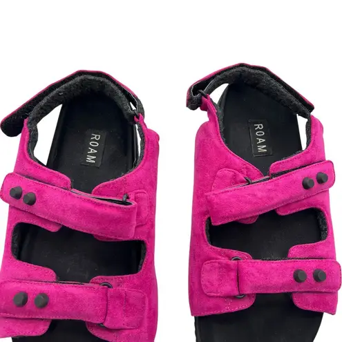 Roam Footwear Womens Size 42 US 11 Touch Double Strap Sandals Pink Open Toe Chic