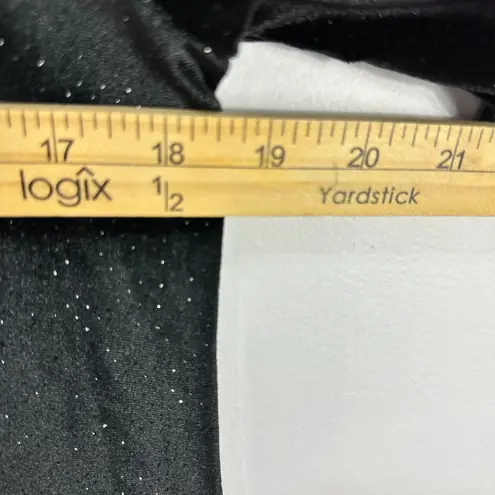 Joan Vass Black Velvet Dress Womens Large Sparkle Whimsigoth Grunge Witchy 90s