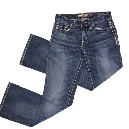 BKE Blue Boot Cut Jeans Classic Style Aiden