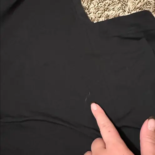 NWT Lululemon Long Cotton Crewneck Tank Medium Black