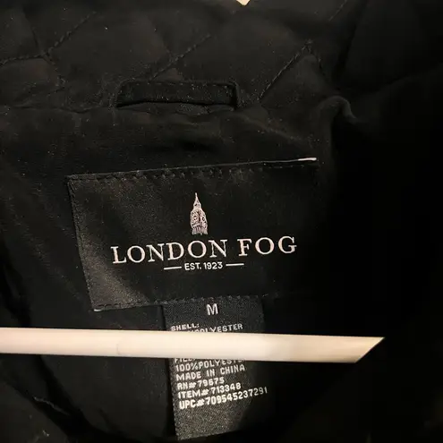 London Fog  Quilted Black Jacket