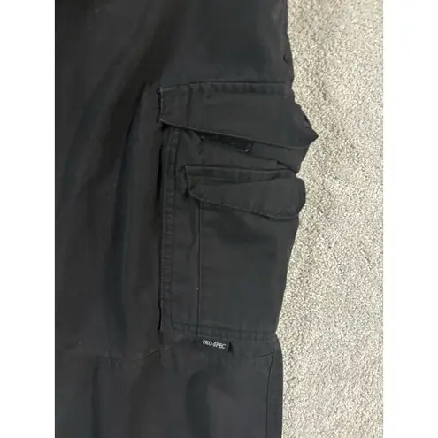 womens tru spec black tactical pants sz 12 unhemmed (34x33)